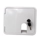 thumbnail image 2 of White Square Electric Cable Hose Almacenamiento de Del Compartimento Cerradura 2 Llaves para Autocaravana RV -193mm X 164mm / 7, 2 of 6