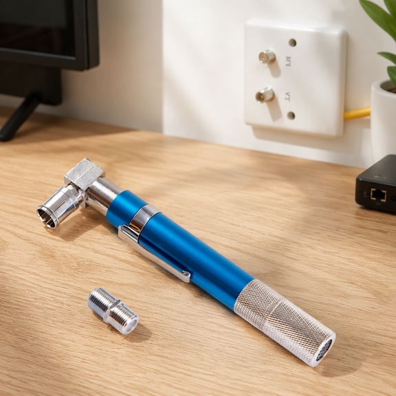 1 Set Coaxial Cable Tester, Wire Tracer and Tone Generator with Beep and LED , Includes Detachable Tone Detector and Push- Connector
