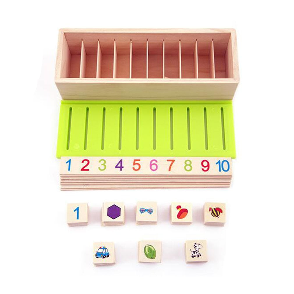 Montessori Knowledge Classification Box Kids Wooden Toys Early Learning Toy KE 