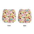 thumbnail image 3 of Gukieu Color Donut Print Women's Sports Shorts with Drawstring Elastic Waistband for Running, Yoga, Fitness-Medium, 3 of 7