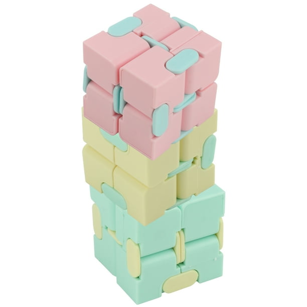 Juguete de descompresión, 3 piezas de cubo infinito de plástico para niños, cubo infinito para juegos, solución innovadora
