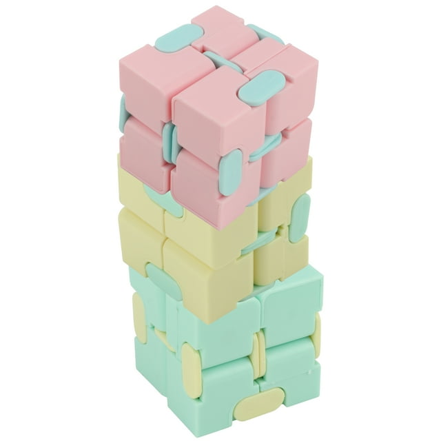 Juguete de descompresión, 3 piezas de cubo infinito de plástico para niños, cubo infinito para juegos, solución innovadora