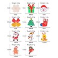 thumbnail image 2 of Paquete de 11 insignias de la serie navideña de dibujos animados, lindo Papá Noel goteando aceite, insignia, regalo, broche navideño, adornos navideños, lindo juego de pines esmaltados, alfileres de s, 2 of 5