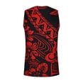 thumbnail image 4 of SERTG Men's Vest Fitness Homewear Festival Solid Color T-shirt Sports Exercise Fashion Casual Breathable Workout Base Layer Running Tops(Wine,S), 4 of 5