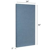 ATS Acoustics Sound Absorbing Acoustic Panel Fire Rated Professional Studio Quality 24" x 36" x 2" (Light Blue)