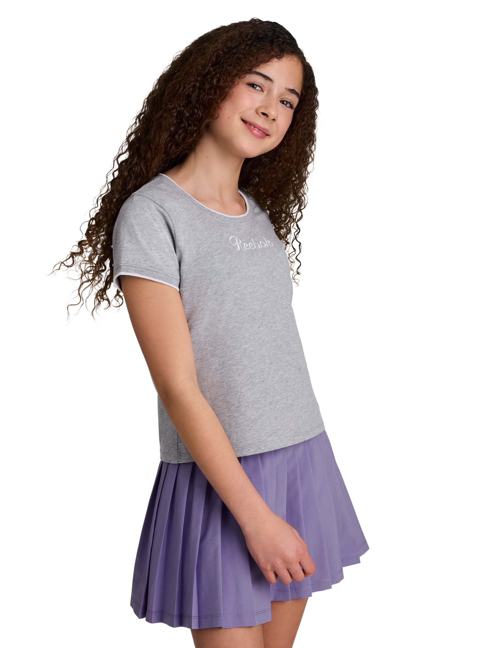 Reebok Girl’s Performance Short Sleeve Pivot T-Shirt, Sizes 4-18