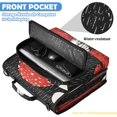thumbnail image 6 of Zipper Binder with Shoulder Strap 2 inch 3 Ring Waterproof File Folder Organizer Bag 500 Sheet Ghost Standing under A Mushroom, 6 of 8