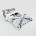 thumbnail image 2 of Ambesonne Grey Bedding Set 4 Pcs, Vivid Skull Crossbones, Queen, Dimgray, 2 of 2