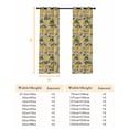 thumbnail image 6 of Fsddascl Yellow Lemon Blackout Curtains for Bedroom/Living Room, Thermal Insulated Kitchen Curtains, Brown Vintage Summer Fruit Watercolor Grommet Darkening Window Treatment Drapes 52"x63"x2, 6 of 6