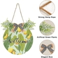 thumbnail image 2 of Vintage Frond Lemon Welcome Sign Farmhouse Front Porch Door Hanging Welcome Wreath for Holiday Wall Home 12 X 12 in Home Decor, 2 of 7