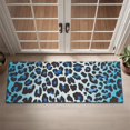 thumbnail image 2 of Blue Leopard Print Door Rugs,Washable Non Slip Door Mats Indoor,Decorative Door Mats,Entry Mat Indoor for Entrance,Bedroom,Kitchen,Bathroom,16"x47", 2 of 6