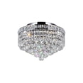 thumbnail image 3 of CWI Lighting Luminous 3 Light Flush Mount With Chrome Finish, 3 of 5