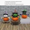 thumbnail image 4 of Wosthever Muñeca sin rostro de Halloween, puerta de calabaza, chimenea, sofá, decoración de cabecera, hogar, comedor, cafetería, adorno de Tipo 1, 4 of 6
