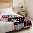 thumbnail image 3 of LHSHID Unique Happy Birthday Fleece Throw Blanket Funny 75 Years Old Birthday Decorations Gifts Best 75th Birthday Gfit Ideas for Mom Wife Sister Friends Female 30"x40", 3 of 7