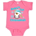 thumbnail image 3 of Inktastic Baby's 1st Chrismukkah with Cute Baby Penguin and Snowflakes Boys or Girls Baby Bodysuit, 3 of 5