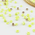 thumbnail image 4 of BOCAR 6mm 6 Strands Clay Beads Kit Vinyl Flat Handmade Polymer Clay Beads with 2 Strands Alloy Beads Spacer 1 Roll Elastic Strings for Jewelry Making (CB-003-Elfin Yellow), 4 of 4