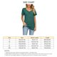 thumbnail image 4 of Camisetas de manga corta con cuello en V para mujer, camisetas informales plisadas de Color puro a la moda para mujer, camisetas de verano para viajes diarios y oficina, 4 of 6