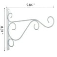 thumbnail image 2 of Metal Wall Mount Plant Hanger Bracket, Outdoor Indoor Pot Hook for Garden Flower Display Decor (124 chars), 2 of 6
