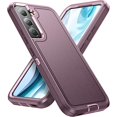 thumbnail image 1 of wonima11 Designed for Samsung Galaxy S23 Plus Case 3 in 1 Military Grade Protective Case Cover Silicone Heavy Duty Rugged Shockproof for Galaxy S23 Plus Phone Case (Purple+Pink), 1 of 1