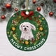 thumbnail image 1 of Navidad divertida decoración Navidad perro patrón colgante árbol de Navidad adornos Wmkox8yii fhajkh5100, 1 of 2