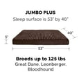 thumbnail image 2 of FurHaven Ultra Plush Orthopedic Deluxe Mattress Pet Bed for Dogs & Cats - Chocolate, Jumbo Plus, 2 of 11