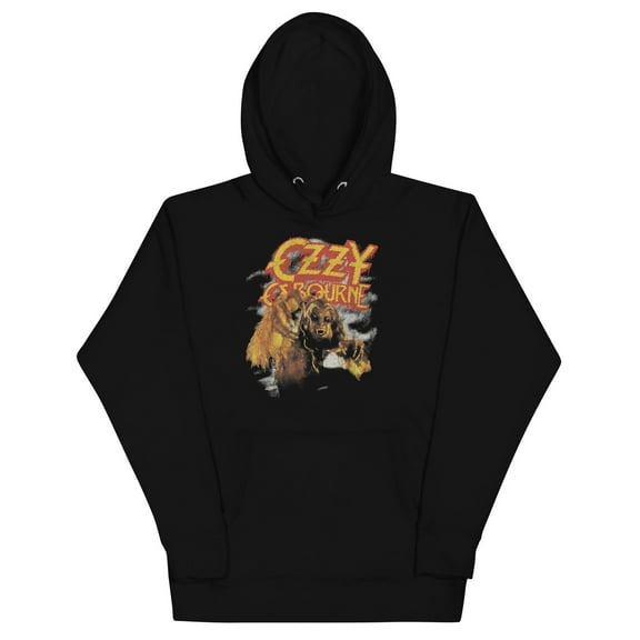 Ozzy Osbourne Vintage Werewolf Classic Unisex Hoodie - Black - Medium