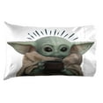 thumbnail image 6 of Baby Yoda Full Bed Set, 100% Microfiber, Navy Blue, The Mandalorian, Star Wars, 6 of 6