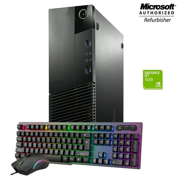 Gaming Lenovo ThinkCentre M93p High Performance Small Form Gaming Desktop Computer, NVIDIA GT 1030 2GB DDR5, Intel Core I5-4570 3.2Ghz, 8GB DDR3 RAM, New 256GB SSD, Win 10 Pro