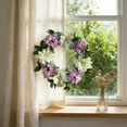 thumbnail image 4 of Artificial Flower Wreath Under $5! Kadlawus Artificial Flower Wreath, 20 Inch Spring Summer Wreath for Wall and Door, Colorful Floral Wreath for Easter and Wedding, Home Decor Wreath for Window, 4 of 6