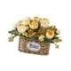 thumbnail image 5 of Flores artificiales con cesta para centro de mesa, decoración del hogar, regalo, suministros para fiestas Amarillo, 5 of 9