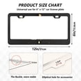 thumbnail image 2 of Aluminum License Plate Frame 2 Pack Car Exterior Accessory Car Tag Holder for Front Rear Plates Cars Decor Moon Phases with Flowers and Stars, 2 of 7