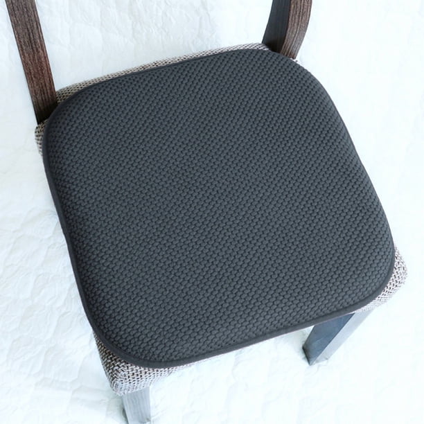 Sweet Home Collection Lot de 4 Coussins de Chaise en Mousse à mémoire de Forme avec Attaches Motif nid d'abeille Antidérapant Dos en Caoutchouc Arrondi carré 40,6 x 40,6 cm Noir Sweet Home Collection Lot de 4 Coussins de Chaise en Mousse à mémoire de Forme avec Attaches Motif nid d'abeille Antidérapant Dos en Caoutchouc Arrondi carré 40,6 x 40,6 cm Noir