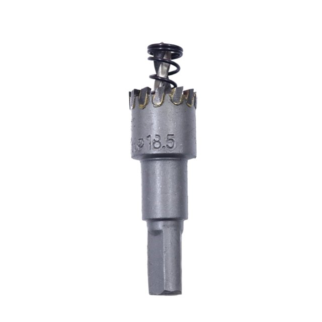 Scienceny Compatibilidad ancha del abridor de agujeros de acero inoxidable de plata Resistencia a la corrosión sin desvanecimiento Herramientas y ferretería 18.53010 aleación dura 18.5 mm