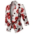 thumbnail image 1 of FashionOutfit Women's Stretch 3/4 Gathered Sleeve Open Blazer Jacket, 1 of 1