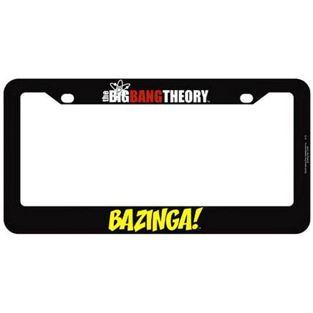 The Big Bang Theory Bazinga License Plate Frame Walmart Com Walmart Com