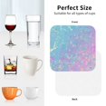 thumbnail image 6 of Naloa Fantasy Gradient Coasters for Set of 4 - PU Leather Coasters, Coasters for Table Cup Tea Coffee Beer, Decorative for Kitchen Homedecor (Round), 6 of 6