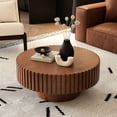 thumbnail image 2 of Olive - Shaped Tea Table | Ideal for Primary Living Space | Handmade Design with Solid Wood Relief | Quick Assembly, 2 of 5