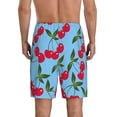 thumbnail image 4 of Lsque Cherry Mens Sleep Pajama Shorts,Short Pajama Pants, Cotton Ultra-Soft Knit-Small, 4 of 9