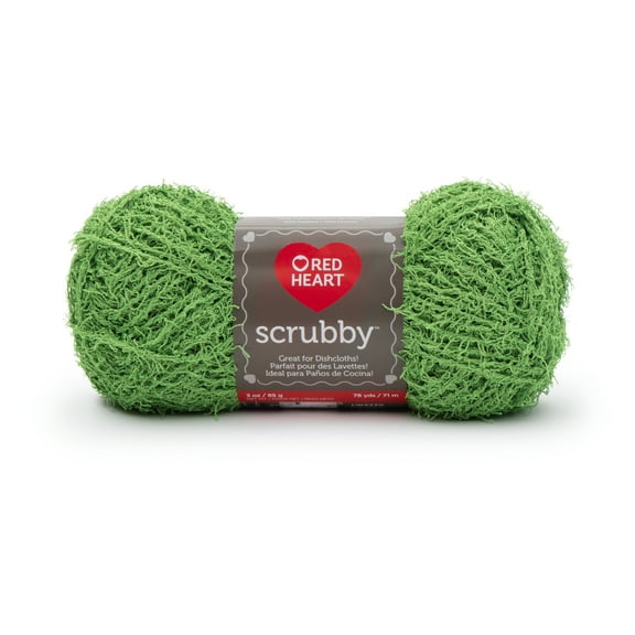 Red Heart Scrubby Yarn: Lime