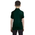 thumbnail image 2 of Hanes Cotton-Blend Kids` Jersey Polo, XL, Deep Forest, 2 of 3