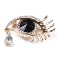 thumbnail image 3 of Sonducket Angel Tears Eye Design Brooch Pin Party Decoration Rhinestone Crystal Favor Type3, 3 of 6