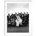 thumbnail image 2 of Art.com Sen. John F. Kennedy and His Bride Jacqueline Posing with 14 Ushers from Their Wedding Party Photographic Print by Lisa Larsen, White Frame Wall Art, 23" x 29", 2 of 5
