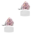 thumbnail image 2 of Langgg Children Mask Filter Cartoon Cotton Mouth Face Cover Filters Accessory 2pcs Bow tie bear 2Set, 2 of 6