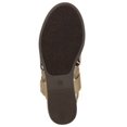 thumbnail image 4 of KAREN SCOTT Womens Gold Mixed Media Cushioned Xeena Round Toe Wedge Slip On Slingback Sandal 10 M, 4 of 4
