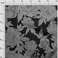 thumbnail image 3 of oneOone Cotton Flex Gray Fabric Floral Diy Clothing Quilting Fabric Print Fabric By Yard 40 Inch Wide, 3 of 4