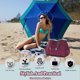 thumbnail image 4 of Bolsa de Playa Tote QOGiR Neopreno Multipropósito Rojo Vino y Menta L, 4 of 8
