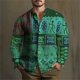 thumbnail image 3 of Camisa étnica vintage tribal africana para hombre, camisa informal de moda formal para hombre, ropa de lujo para hombre, blusas sueltas de alta calidad, prendas de vestir, 3 of 5