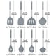 thumbnail image 2 of Juego de utensilios de cocina Bundlepro de silicona, 8 piezas con juego de acero inoxidable, 2 of 6