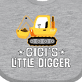 thumbnail image 4 of Inktastic Gigi Little Digger Construction Truck Boys Baby Bib, 4 of 4