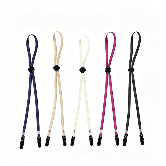 5 PCS Hat Clips for Wind, Adjustable Chin Straps for Hats Windproof Anti-Lost Chin Cord for Outdoor Hats, Baseball Caps Fishing Golfing Boating Hiking Travel